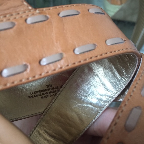 LOFT brown leather platform heels (AAAA) - Picture 6 of 6